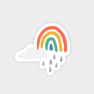 Rainy Rainbows Magnet