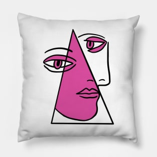 Artwork - Geometric Portrait (1) Pillow