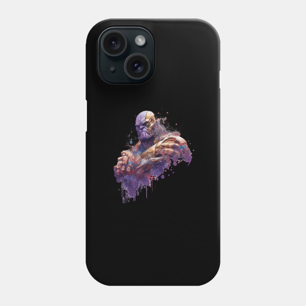 Thanos Fading Out Phone Case by Drank