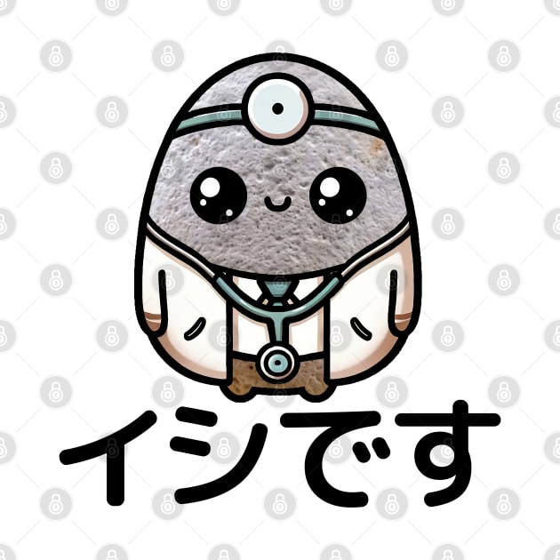 Japanese Pun Stone/Doctor "ishi" Kawaii by Decamega
