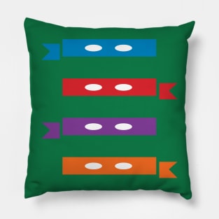 Minimalist TMNT Masks Pillow