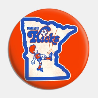 Defunct Minnesota Kicks Soccer Team Jersey Crest Pin