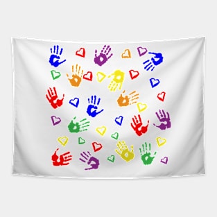 Heart and hands Tapestry