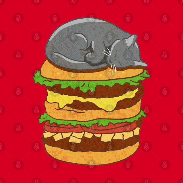 Burger Cat - grey by CCDesign