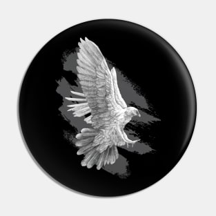 Graphite Eagle Pin