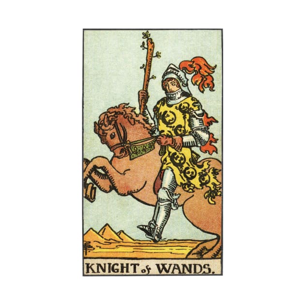 KNIGHT OF WANDS by WAITE-SMITH VINTAGE ART