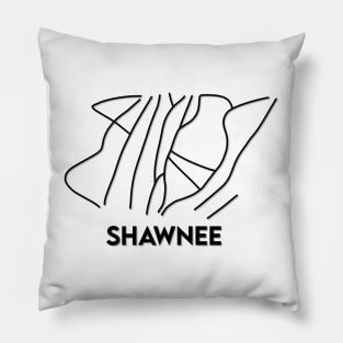 Shawnee Mountain Trail Map Pillow