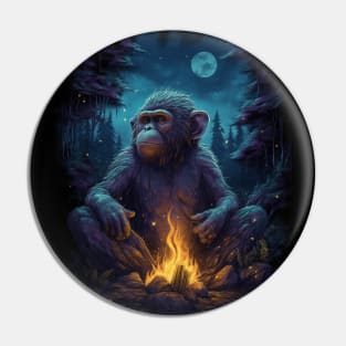 Monkey Art - My Ancestor Monkey Pin