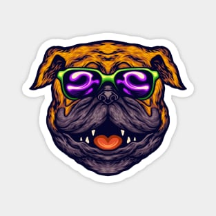 hippie pug Magnet