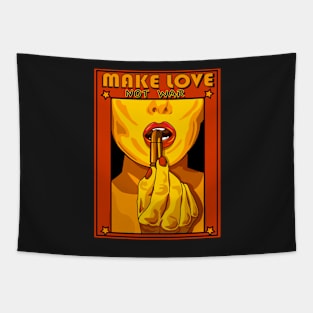 MAKE LOVE NOT WAR Tapestry