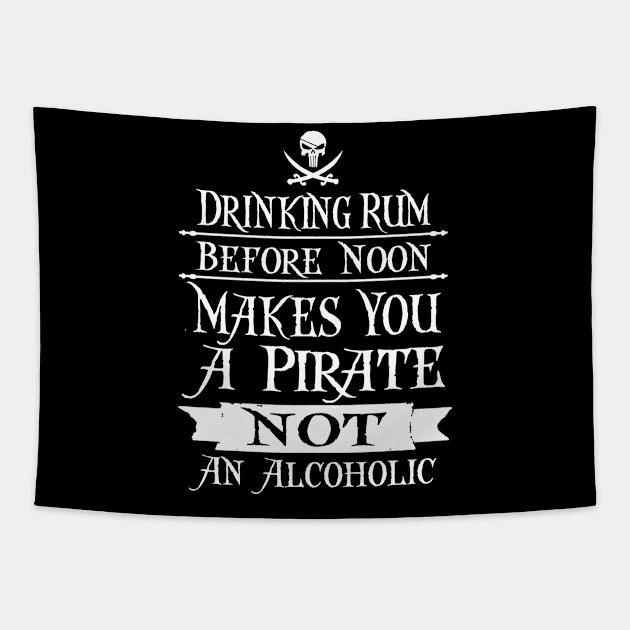 DRINKING RUM BEFORE NOON Tapestry by YourLuckyTee