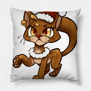 Cute Cougar Drawing Pillow