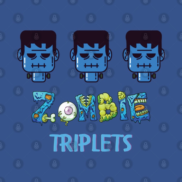 Zombie Triplets T-shirt by PetraKDesigns