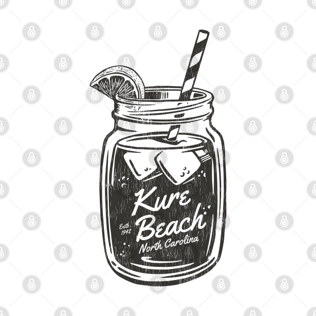 Kure Beach, NC Summertime Vacationing Mason Jars Sippin' by Contentarama