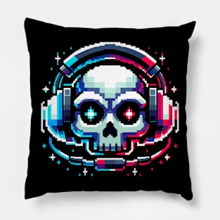 Gamer skull Pillow