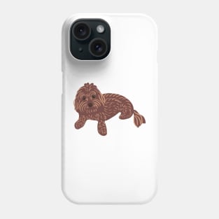 Brown Maltipoo Phone Case