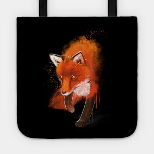 Fox ink black // Nature animal Tote