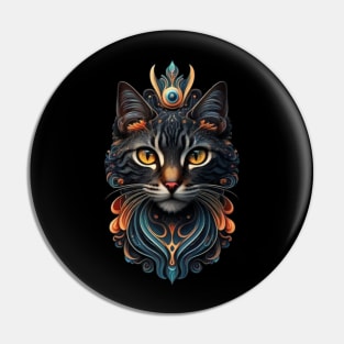 Fantasy Cat Lover Cat Owner Cat Mum Cat Dad Lover of Cats Loves Cats Fantasy Art Best Cat Pin