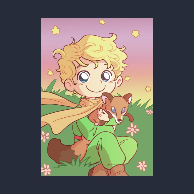 Little Prince and fox by 	 FatharaniYasmin