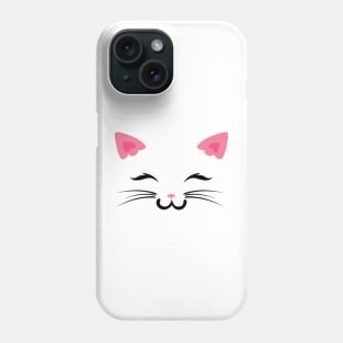 Happy Kawaii Cat Face Phone Case