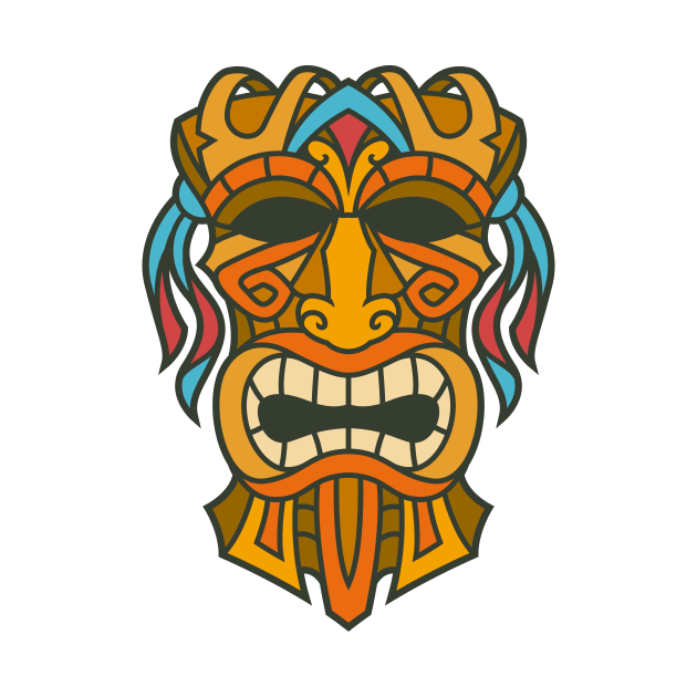 Funny Tribal Tiki Head by allovervintage