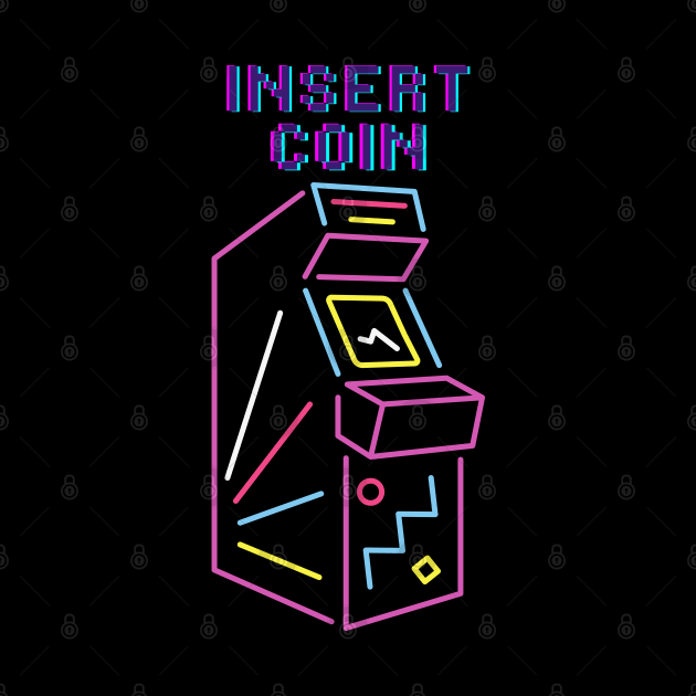 Insert Next Coin Arcade Gamer by Handy Unicorn