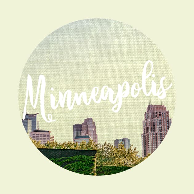 Minneapolis Minnesota Skyline Minimalist Design by tonylonder
