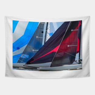 Colorful sails Tapestry