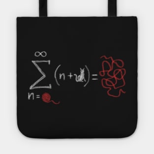 String Theory - Funny Cat Design Featuring Mock Maths Equation Tote