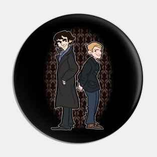 Sherlock and Watson Pin