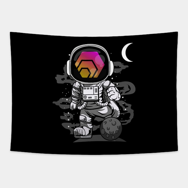 Astronaut HEX Coin To The Moon Crypto Token Cryptocurrency Wallet Birthday Gift For Men Women Kids Tapestry by Thingking About