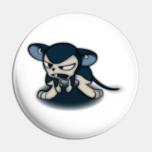 Angry Blue Mouse Pin