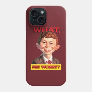What, me worry? - Alfred Neuman v1 Phone Case