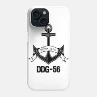 Uss John Mccain DDG 56 Gold Phone Case