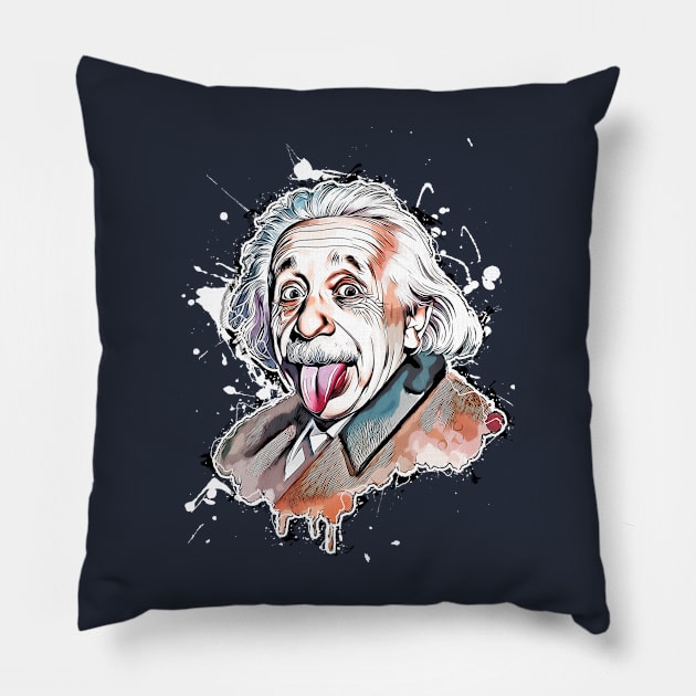 Einstein Pillow by 3Zetas Designs