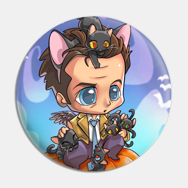 SPN Halloween - Castiel Pin by GioGui