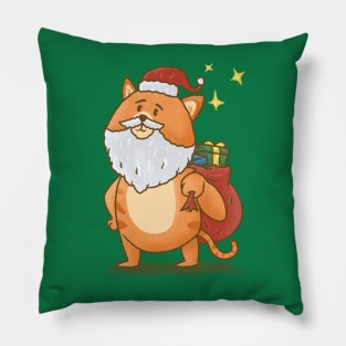 Catnta Claus Pillow