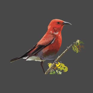 ‘Apapane, a Hawaiian Honeycreeper T-Shirt