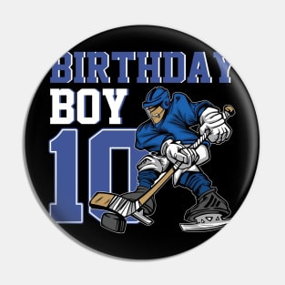 10 Year Old Ice Hockey Themed Birthday Party 10th Pin