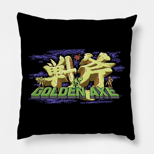 Golden Axe Pillow by ilovethec64