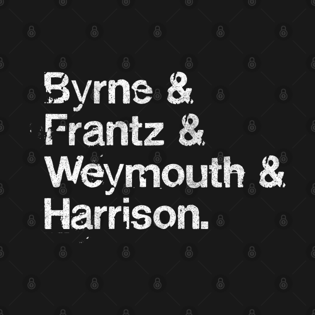 Talking Heads / Punk Style Distressed Typography Design Talking Heads