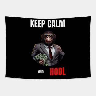 Keep Calm And Hodl 2 Tapestry