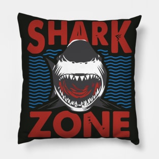 shark zone, shark jaws, shark attack, sharknado, shark land, Pillow