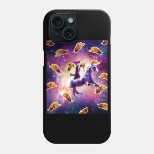 Rave Space Cat On Unicorn - Taco Phone Case