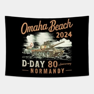 Omaha Beach 1944 D-Day 2024 80th Anniversary Normandy Tapestry