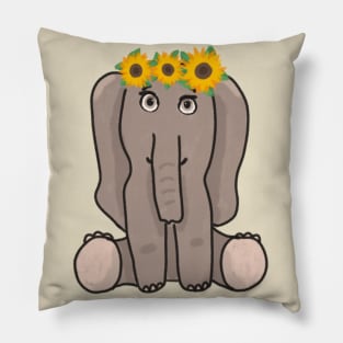 Cute baby elephant Pillow