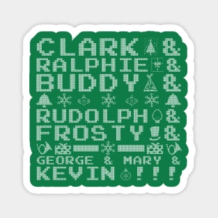 Christmas Movies All-Stars Ugly Sweater Magnet