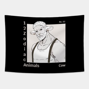 cow - 12 zodiac animals Tapestry