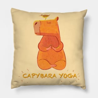 Capybara yoga Pillow