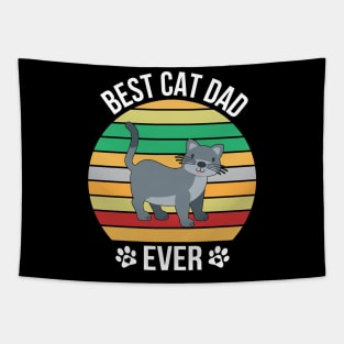 Best Cat Dad Ever Tapestry